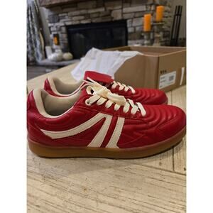 Steve Madden Women's Madrid Red Athletic Sneakers Size 8.5 Casual